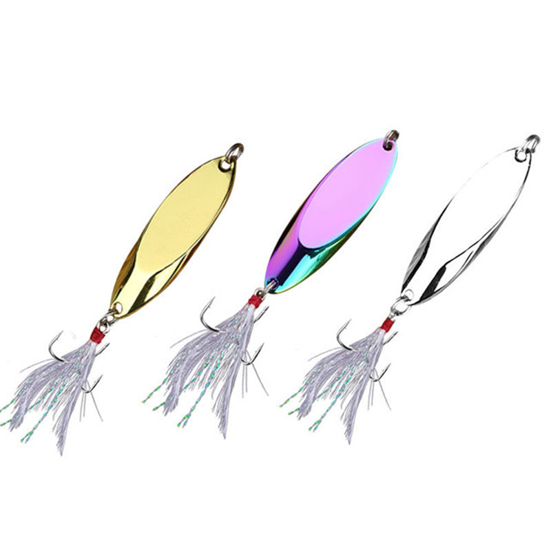 Fishing Lure Spinner - 1pc 2.5g-35g 금속 스푼 루어 샤프