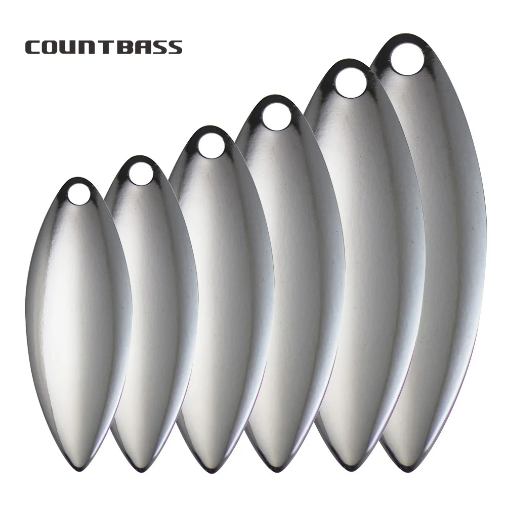 Fishing Lure Spinner - Countbass 50pcs 크기 1-6 니켈 강철