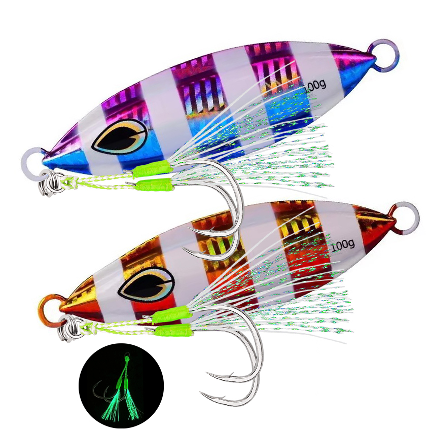 Fishing Lure Spoon - 고품질 금속 야광 슬로우 지그 낚시
