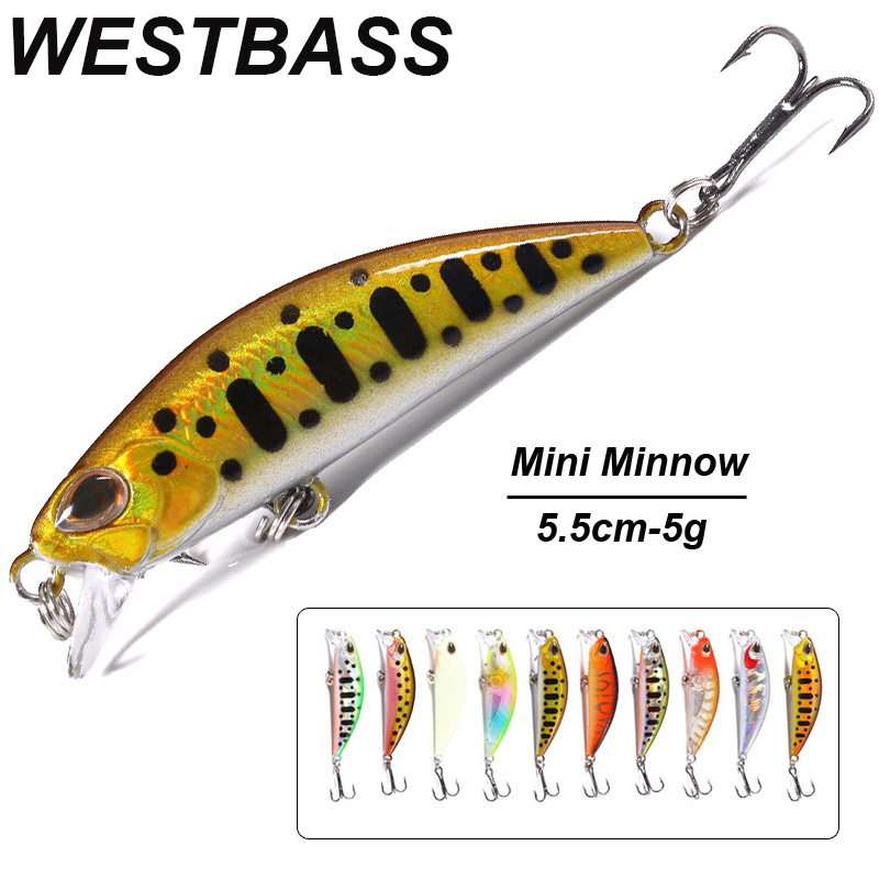 WESTBASS 1PX 마이크로 미노우 루어 55mm- - Fishing Lure Jerkbait 리뷰 및 가격