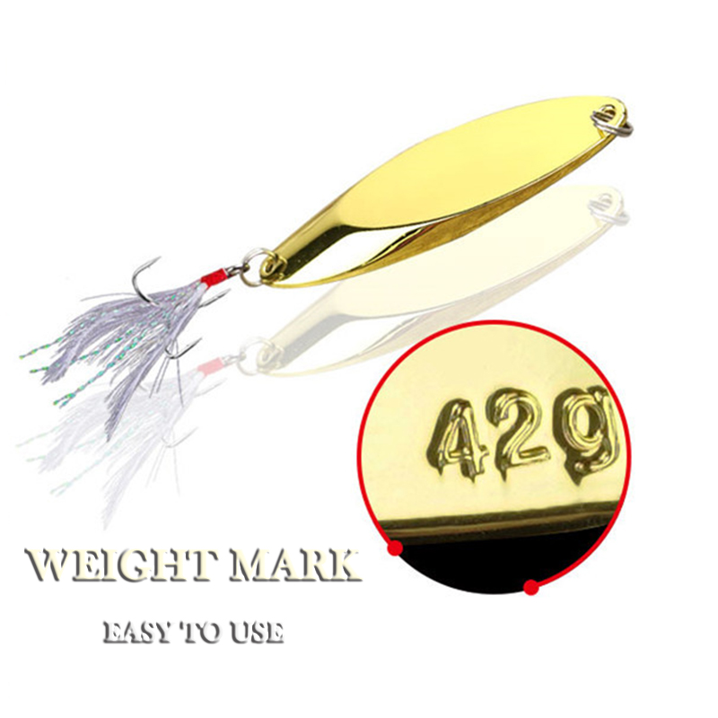 1pc 2.5g-35g 금속 스푼 루어 샤프 트레블 훅 - Fishing Lure Spinner 리뷰 및 가격