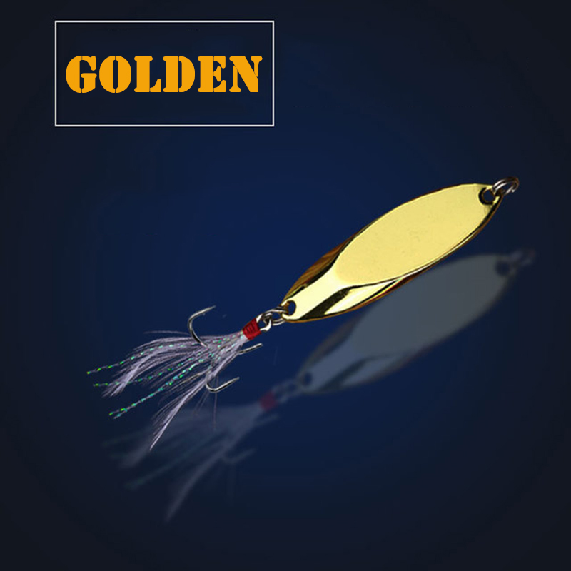 1pc 2.5g-35g 금속 스푼 루어 샤프 트레블 훅 - Fishing Lure Spinner 리뷰 및 가격