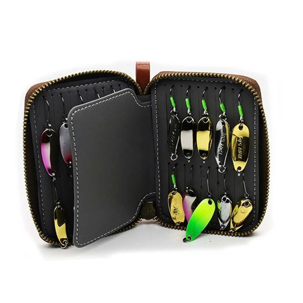 PU 가죽 루어 지갑 가방 휴대용 케이스 루어 보관 지 - Fishing Lure Spinner 리뷰 및 가격