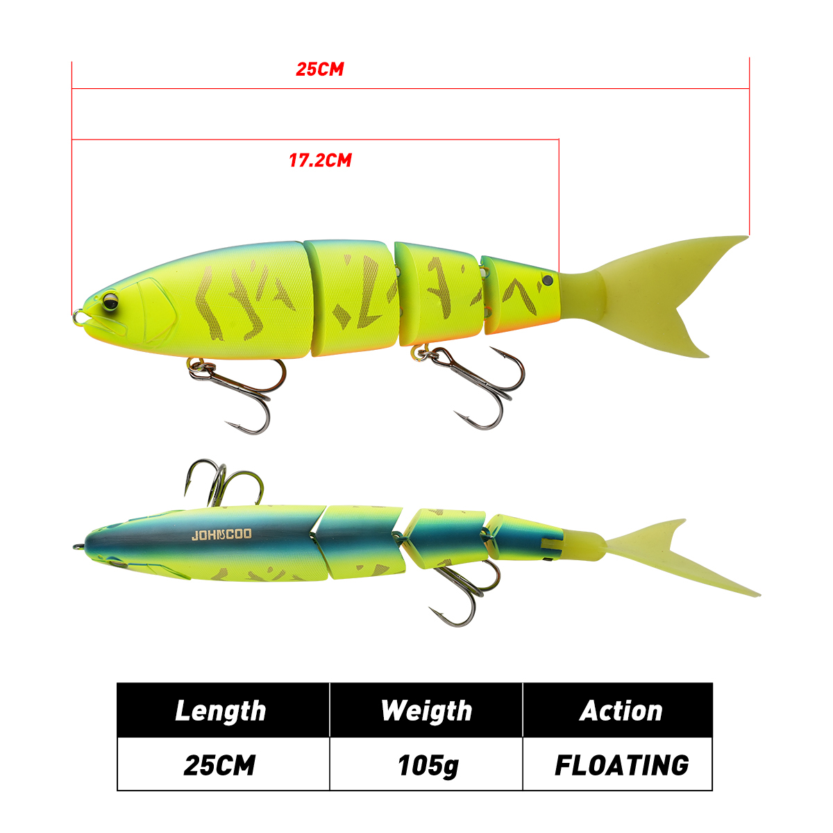 존쿠 조인티드 피싱 루어 25cm 105g 포식자 미끼 - Fishing Lure Topwater 리뷰 및 가격